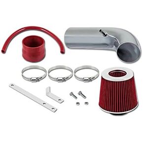 RL Concepts طقم مدخل هواء قصير أحمر + فلتر 99-03 لسيارة شيفروليه تراكر 2.5L V6 in Kuwait