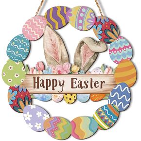 St. Patrick's Day Wooden Wreath Sign-Luck of The Irish Shamrock Hanging Decor for Front Door Home Wall in Kuwait