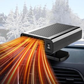 Car Heater,12V Portable Fast Heating Car Heater for Vehicle with 2 in 1 Heating & Cooling Fan, Plug into Cigarette Lighter 360 Degree Rotation Defroster Defogger for Car Windshield in Saudi Arabia