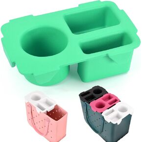 صينية علوية لحقيبة بوج الكبيرة والمتوسطة - حامل أكواب EVA يناسب ستانلي 30/40 أونصة، مقسم إدراج حقيبة الشاطئ وملحقات المنظم in Kuwait