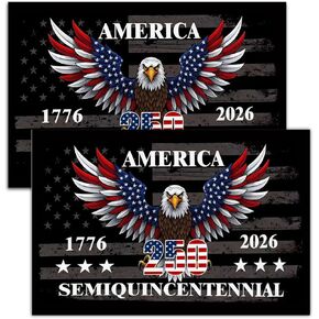 250 Years American Car Magnet - Patriotic Car Magnet for Truck, SUV, Fridge | Celebrate 250 Years of Independence, Liberty & National Pride (B 2PCS) in Saudi Arabia