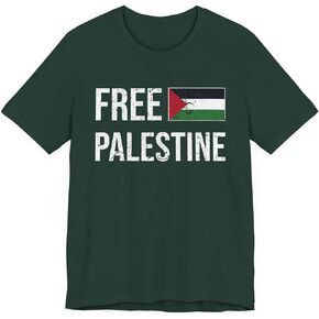 Palestinian Flag Free Palestine The Free Gaza T-Shirt Men Women in Saudi Arabia