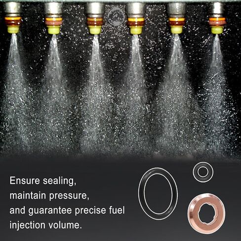 6 Set Fuel Injectors Seals O Ring Repair Kit Compatible with Audi Volkswagen Q5 Q7 Q8 A4 A5 A6 A7 Amarok Touareg 3.0 TDI Replace 059130519B 059130119 05A130519 in Saudi Arabia