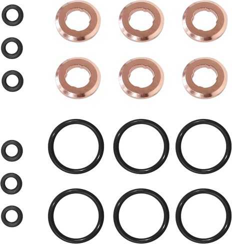 6 Set Fuel Injectors Seals O Ring Repair Kit Compatible with Audi Volkswagen Q5 Q7 Q8 A4 A5 A6 A7 Amarok Touareg 3.0 TDI Replace 059130519B 059130119 05A130519 in Saudi Arabia