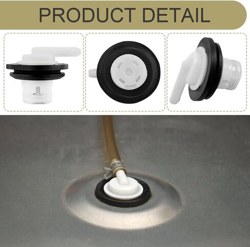 Fuel Tank Vent Valve, Gas Tank Vent Rollover Valve with Grommet Seal Kit, Car Accessories Fuel Tank Vent Plug Compatible for Jeep Wrangler, Ford F150 F250 1980-1996, F350 1980-1997 in Saudi Arabia