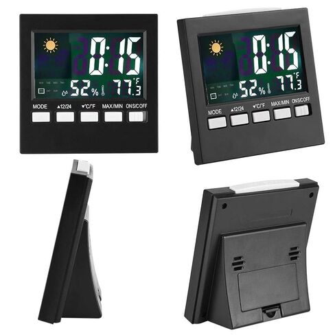 Multifunctional Alarm Clock Weather Station Monitor Sensor for Home Office Wine Cellar Home Temperature & Humidity Station with Indoor/Outdoor Sensors in Saudi Arabia