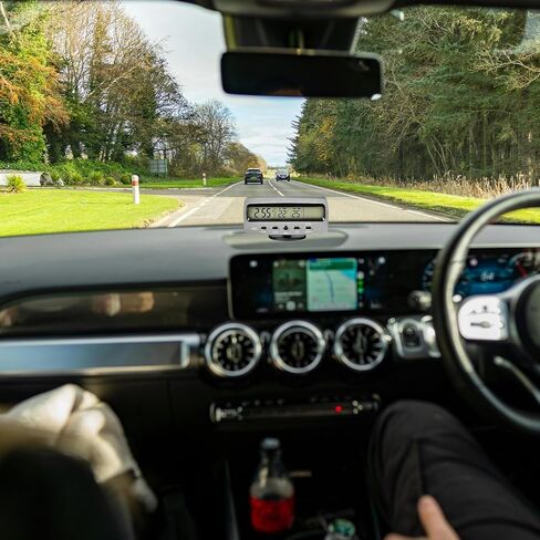 ساعة رقمية للوحة قيادة السيارة، مع مقياس حرارة داخلي وخارجي لقياس درجة الحرارة في السيارة ومراقبة الرطوبة in Kuwait