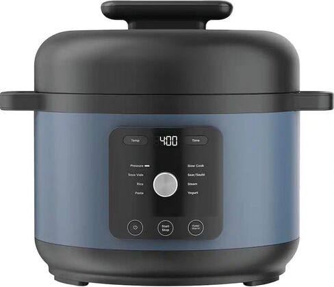 طنجرة ضغط ومقلاة هوائية 10 في 1 من نينجا فودي، 5 كوارت - طباخ متعدد من الفولاذ المقاوم للصدأ مع تسخين دقيق - هدية مثالية للعطلات وطهي صحي سريع (FD 101) in Kuwait