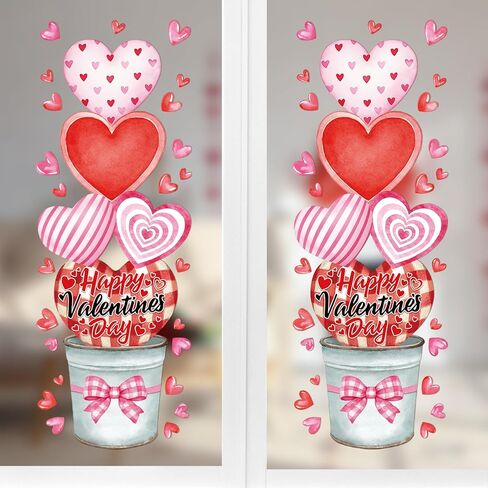 4 Sheets Extra Large Easter Pastel Eggs Window Stickers Large Window Clings Decorations Rustic Reusable for Glass Wedding Anniversary Party Office Home Classroom in Kuwait