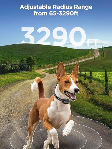 سياج لاسلكي للكلاب لكلبين، طوق كلب لاسلكي بنظام تحديد المواقع العالمي (GPS) مع 3 أوضاع تحذير، نظام احتواء الحيوانات الأليفة مع إشارة ذكية بتقنية الذكاء الاصطناعي، طوق سياج كهربائي للكلاب للاستخدام الخارجي فقط (طوقان) in Kuwait