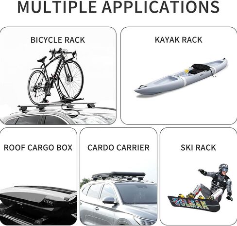Without Roof Rail Rack Lockable Cross Bar Crossbar Fits for Nissan Frontier 1998-2023 2024 Rooftop Cargo Carrier Luggage Rack Crossbar(Black) in Saudi Arabia