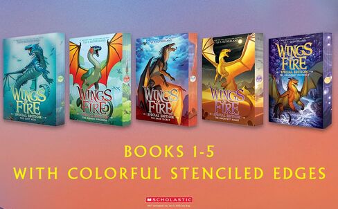 Wings of Fire: Special Edition Box Set (Books 1-5) with Vibrant Stenciled Edges & Exclusive Poster! in Saudi Arabia