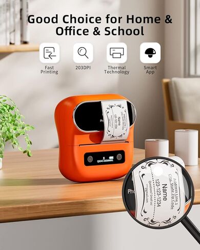 صانع ملصقات Phomemo M220 - طابعة ملصقات باركود حرارية للشركات الصغيرة والتجزئة والمستودعات - طباعة الرموز الشريطية ورموز الاستجابة السريعة (0.78 بوصة - 3.14 بوصة)، متوافقة مع الهاتف والكمبيوتر الشخصي، مع 3 عبوات ملصقات in Kuwait