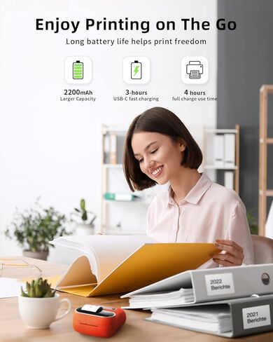 صانع ملصقات Phomemo M220 - طابعة ملصقات باركود حرارية للشركات الصغيرة والتجزئة والمستودعات - طباعة الرموز الشريطية ورموز الاستجابة السريعة (0.78 بوصة - 3.14 بوصة)، متوافقة مع الهاتف والكمبيوتر الشخصي، مع 3 عبوات ملصقات in Kuwait