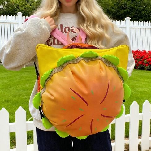 حقيبة ظهر تشيز برجر، حقيبة ظهر همبرغر رائعة ومبتكرة ومبتكرة، حقائب ظهر برجر الجبن متعددة الاستخدامات وممتعة وعصرية ومتعددة الأقسام in Kuwait