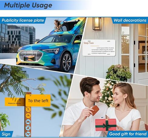 100 قطعة من فراغات لوحة ترخيص التسامي، 6 بوصة × 12 بوصة × 0.65 مم من الألومنيوم المعدني علامة لوحة ترخيص التسامي، فراغات لوحة ترخيص النقل الحراري للحرارة لتصميم مخصص للصور DIY، أبيض in Kuwait