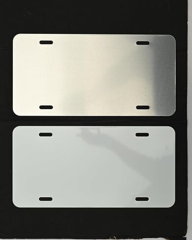 100 قطعة من فراغات لوحة ترخيص التسامي، 6 بوصة × 12 بوصة × 0.65 مم من الألومنيوم المعدني علامة لوحة ترخيص التسامي، فراغات لوحة ترخيص النقل الحراري للحرارة لتصميم مخصص للصور DIY، أبيض in Kuwait