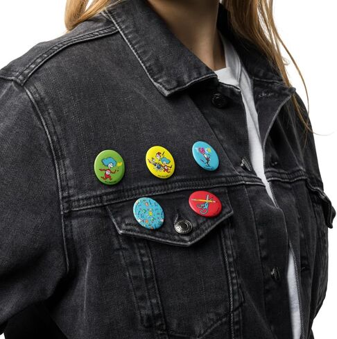 Dr. Seuss Teacher Icons Pin Set of 5 - Scratch & UV-Resistant - Official Merchandise for Teachers, Students, & Fans in Saudi Arabia