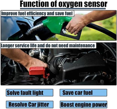 Upstream+Downstream Oxygen Sensor Compatible For Nissan Versa 1.8L Sentra 2.0L 2010 2011 2012 Cube 1.8L 2010 234-9096 234-4380 22693-1FN0A in Saudi Arabia
