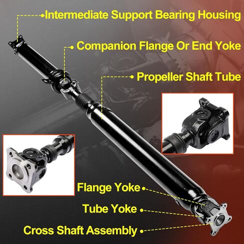 66.65'' - 69.02'' Rear Drive Shaft Driveshaft Assembly [Automatic Transmission] Fit for Toyota Tacoma Base 2005-2014| for X-Runner 2006| for TRD Sport 2010, OE# 936-724 3710004342 in Saudi Arabia