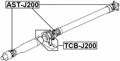 Drive Shaft Bearing Febest TCB-J200 OEM 37100-B4010 in Saudi Arabia