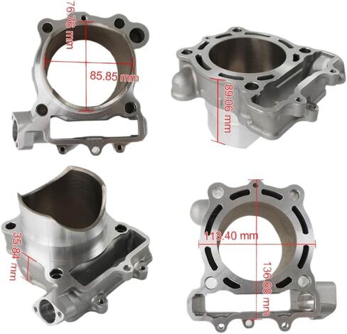 Engine Cylinder Barrel 77mm Compatible With KXF250 KX250F 2009-2016 in Saudi Arabia