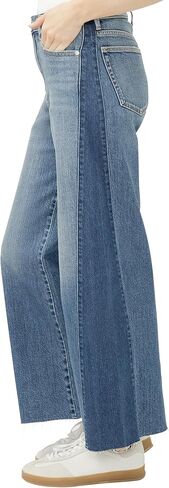Silver Jeans Co. Women's Isbister High Rise Two-Tone Wide Leg Jeans in Saudi Arabia