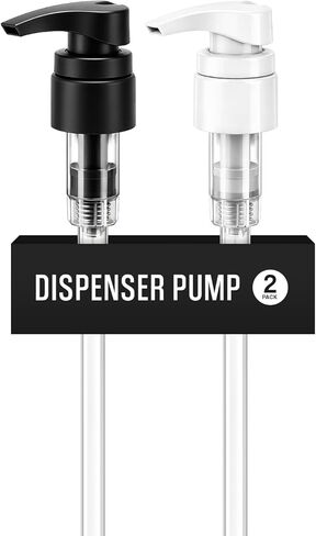 Universal Shampoo/Conditioner Dispenser Pump for Bottles, Leak Proof, Pump Top Fits 1 L/33.8 oz Bottles, 28/410 Neck Size, (Variety Pack of 2) in Kuwait