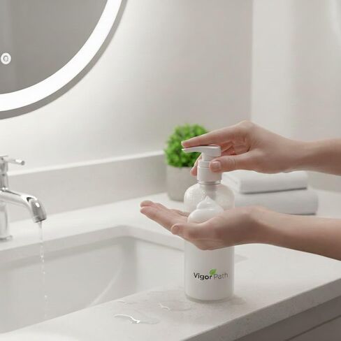 Universal Shampoo/Conditioner Dispenser Pump for Bottles, Leak Proof, Pump Top Fits 1 L/33.8 oz Bottles, 28/410 Neck Size, (Variety Pack of 2) in Kuwait