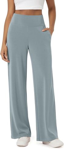 ODODOS Women's Modal Soft Adjustable Wide Leg Pants – High Waist Relaxed Fit Casual Pants with Pockets, 29" Inseam in Saudi Arabia