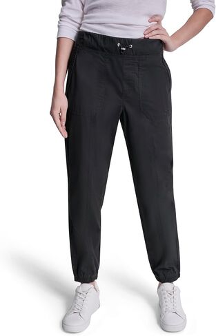 DKNY Womens High Rise Bungee Waist Seamed Jogger with Pockets in Saudi Arabia