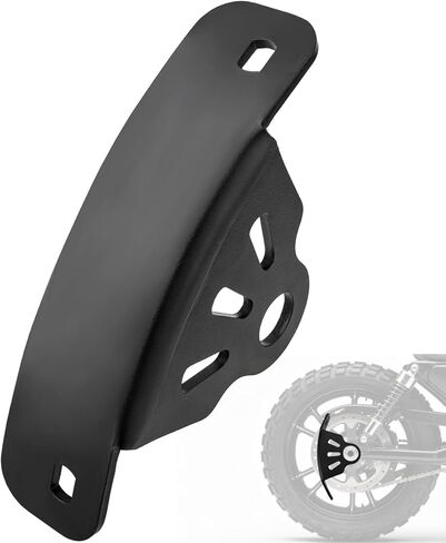 Motorcycle 3/4" Axle Hole License Plate Bracket Curved Side Mount License Plate Holder Aftermarket Fits for Sportster Bobber Chopper and Custom Cruiser Motorcycles (Small, 0.75inch) in Saudi Arabia