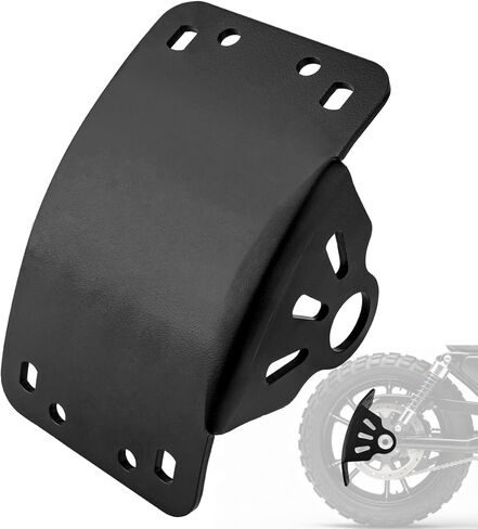 Motorcycle 3/4" Axle Hole License Plate Bracket Curved Side Mount License Plate Holder Aftermarket Fits for Sportster Bobber Chopper and Custom Cruiser Motorcycles (Small, 0.75inch) in Saudi Arabia