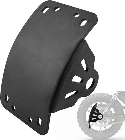 Motorcycle 3/4" Axle Hole License Plate Bracket Curved Side Mount License Plate Holder Aftermarket Fits for Sportster Bobber Chopper and Custom Cruiser Motorcycles (Small, 0.75inch) in Saudi Arabia