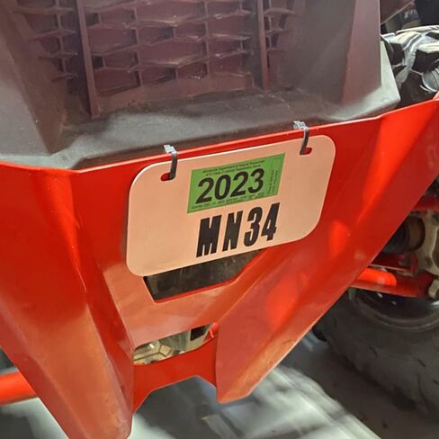 Universal ATV/UTV License Plate Mounting Kit – Black Plastic – Compatible with Polaris, Can-Am, Kawasaki, Yamaha Models – by Quad Logic in Saudi Arabia