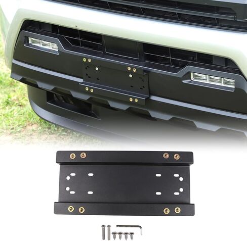 Front License Plate Bracket Holder Compatible with Toyota Tacoma 2024 2025 2026 Accessories Car Black License Plate Holders Bracket, 1Pcs in Saudi Arabia