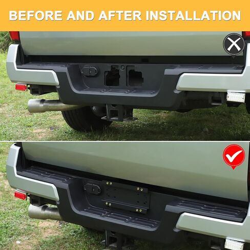 Front License Plate Bracket Holder Compatible with Toyota Tacoma 2024 2025 2026 Accessories Car Black License Plate Holders Bracket, 1Pcs in Saudi Arabia