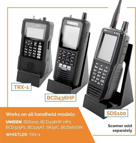 Desktop Stand for Uniden SDS150 & SDS100 Police Scanner & All Handheld Scanners (SR30C, BCD436HP, BCD325P2, BC125AT, TRX-1) Stand Upright & Toggle Between Frequencies, Scanner not Included in Kuwait