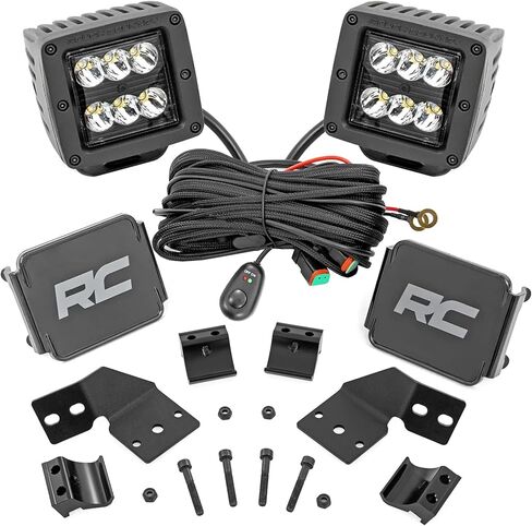 Rough Country 2" LED Cube Lights for Polaris Xpedition ADV 5-4,800 Lumens, 60W CREE LEDs, Spot-Focus Beam, Bolt-On Off-Road LED Light in Saudi Arabia