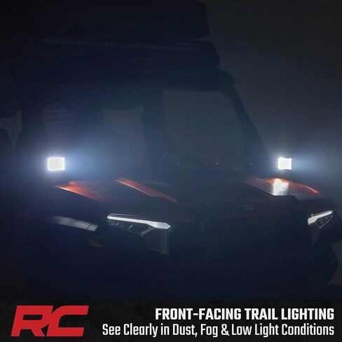 Rough Country 2" LED Cube Lights for Polaris Xpedition ADV 5-4,800 Lumens, 60W CREE LEDs, Spot-Focus Beam, Bolt-On Off-Road LED Light in Saudi Arabia