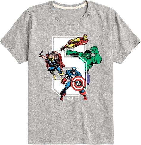 تي شيرت Marvel The Avengers - عيد الميلاد 5 - بأكمام قصيرة للأطفال والشباب in Kuwait