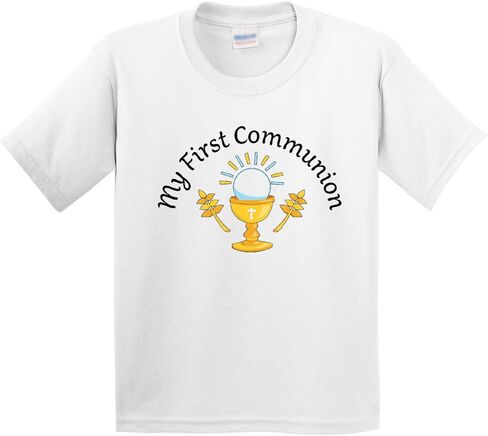 inktastic My First Communion with Chalice and Host Youth T-Shirt in Saudi Arabia