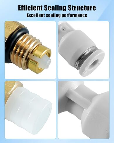 M8 Valve Suspension Accessories Compatible with Mercedes Benz W164 W211 W222 W220 W166 Audi A6 A8, Straight Connectors with 5M Air Line Hose Replace 1643201025 1643200925 1643200225, 10Pcs in Saudi Arabia