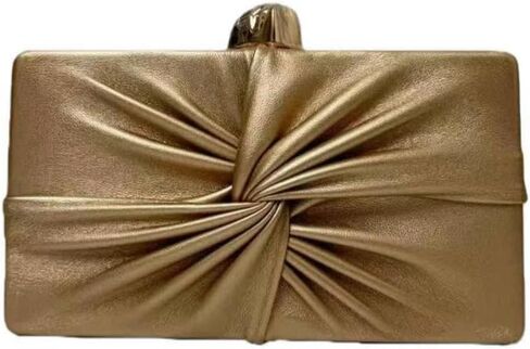 PU Leather Clutch Purse Vintage Ruched Evening Bag Unique Crossbody Handbag for Wedding Party Prom in Saudi Arabia