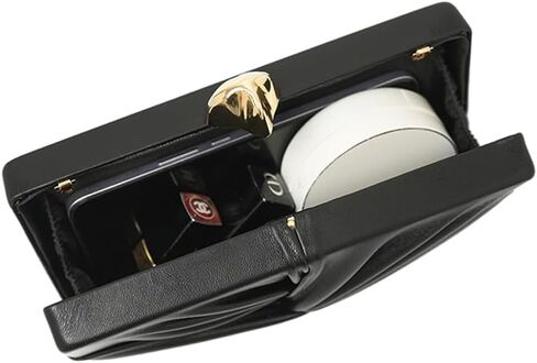PU Leather Clutch Purse Vintage Ruched Evening Bag Unique Crossbody Handbag for Wedding Party Prom in Saudi Arabia