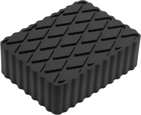 Car Jack Pads 6.3" x 4.7" x 4.7" Universal Jack Pad Jack Rubber Pad Heavy Duty Jack Stand Pads 8,000 Lbs(3.6 Tons) Anti-Slip Protect Frame Black 1Pc in Saudi Arabia