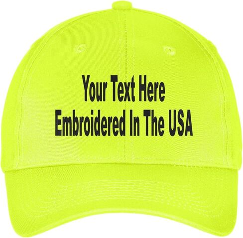 Custom Hat Add Your Own Text Embroidered Adjustable Size Curved Bill Cap in Saudi Arabia