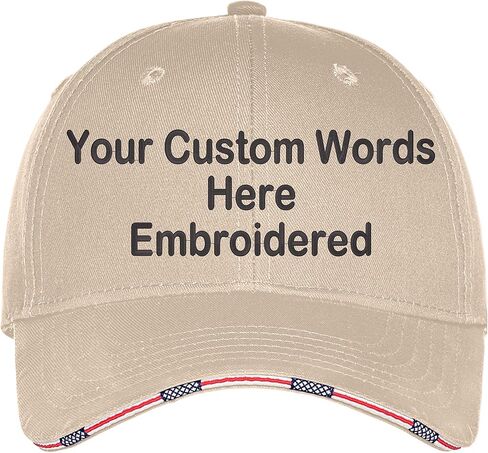 Custom Hat Add Your Own Text Embroidered Adjustable Size Curved Bill Cap in Saudi Arabia