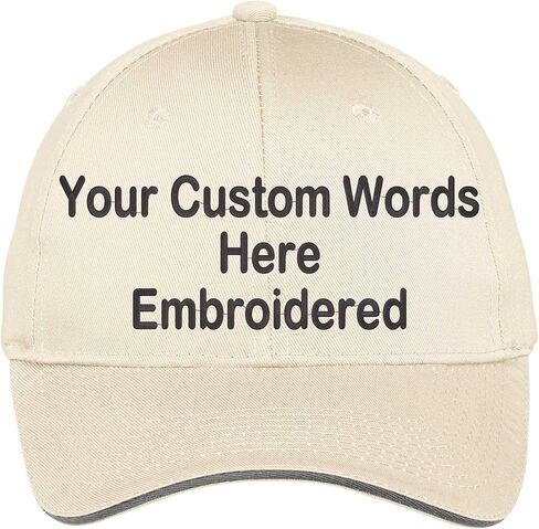 Custom Hat Add Your Own Text Embroidered Adjustable Size Curved Bill Cap in Saudi Arabia