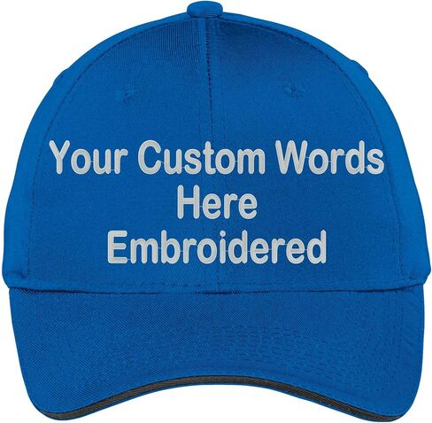 Custom Hat Add Your Own Text Embroidered Adjustable Size Curved Bill Cap in Saudi Arabia